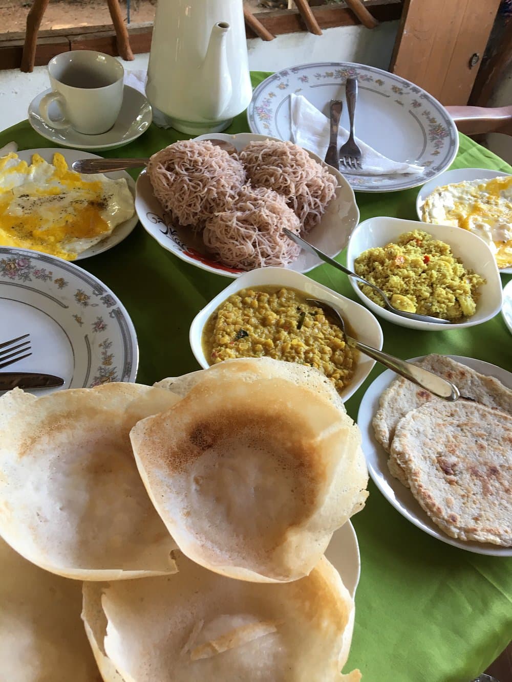 Traditional Sri Lankan local cuisine